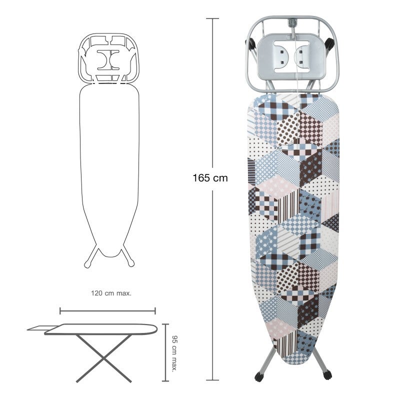 Table à repasser 165x38x95cm Haute qualité Spécial central vapeur MSV - 2