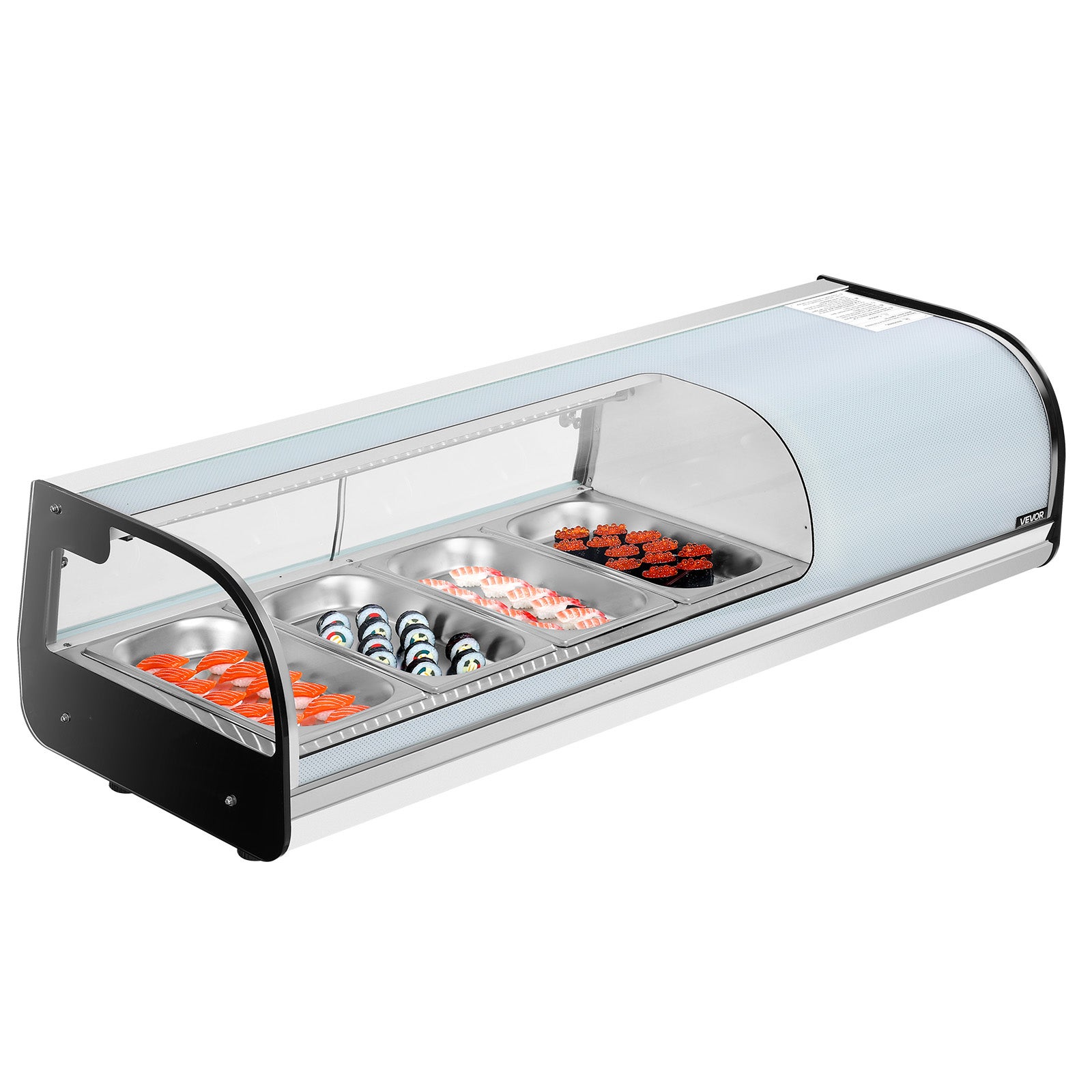 Vitrine Chauffante Commerciale VEVOR 3 Niveaux Avec éclairage - Présentoir Comptoir Neuf 1000W