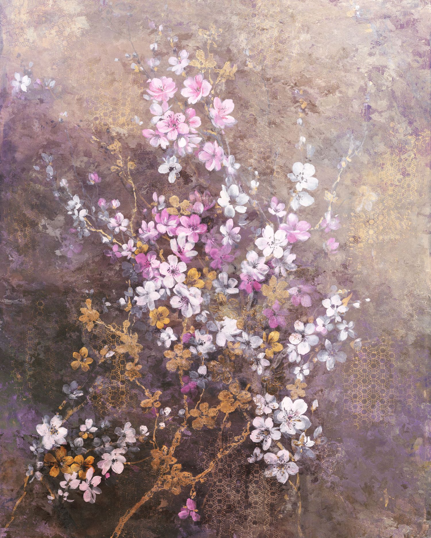 Fotomural flores de cerezo multi color - 200 x 250 cm - komar