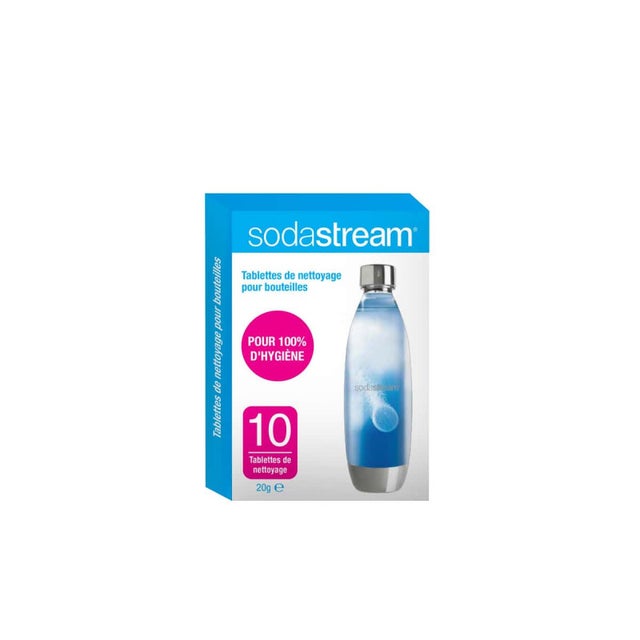 Zestaw do czyszczenia Sodastream biały 10 tabletek zmywalny w zmywarce
