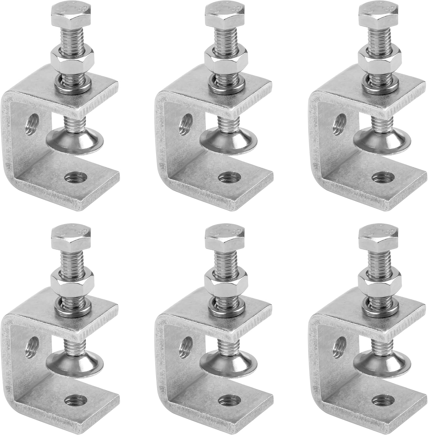 Abrazaderas en c de acero inoxidable 6 piezas abrazaderas en c