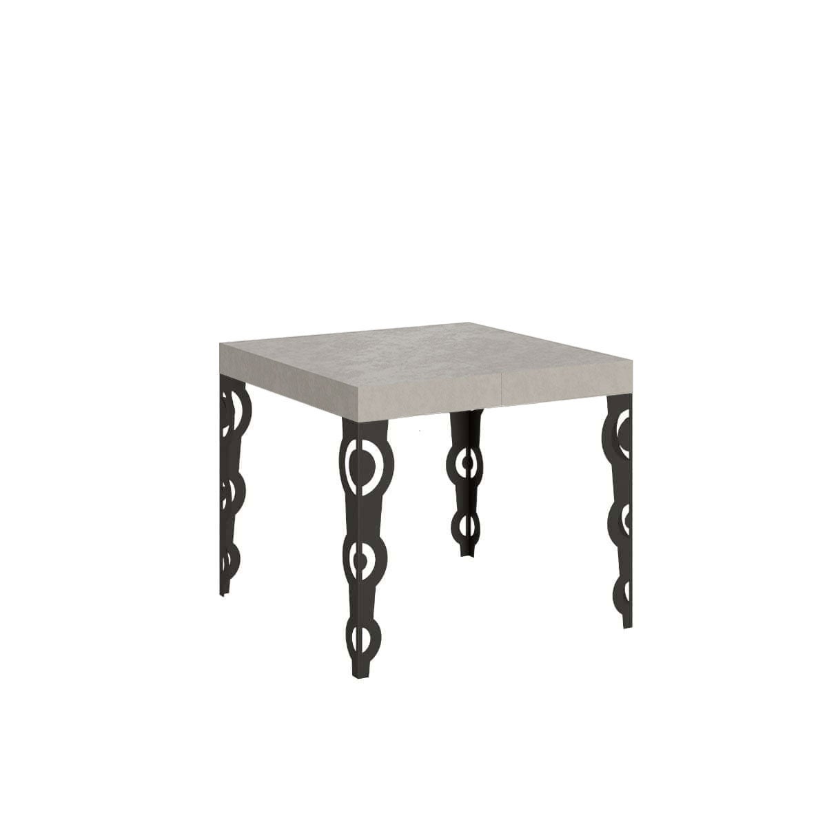 Stół rozkładany Karamay z kaszmiru 90/246x90 cm z nogami w kolorze antracytowym