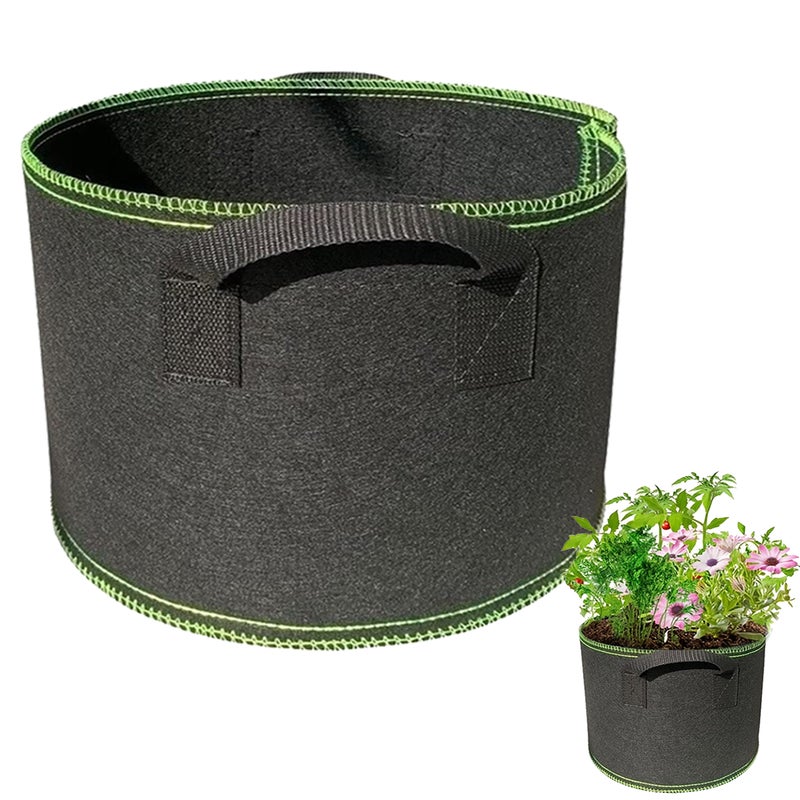 10 galonowa torba do uprawy warzyw/kwiatów/roślin, doniczka z tkaniny napowietrzającej z uchwytami, 1 wytrzymała torba do uprawy roślin, 40x30cm