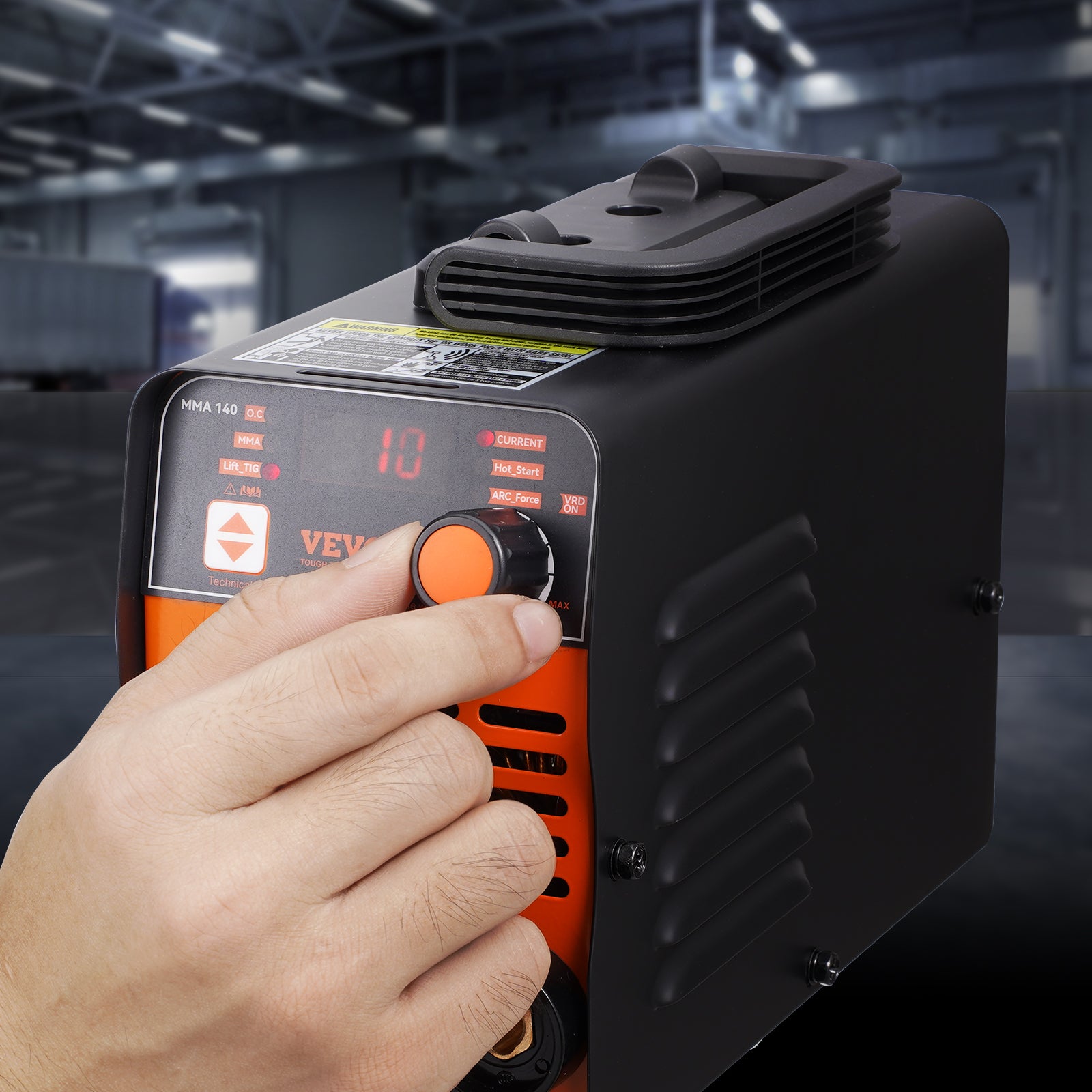 Saldatrice a Elettrodo 100A,VEVOR ARC/Lift TIG,Schermo LED,Saldatrice Portatile 2-in-1,Avvio Rapido,Antiaderente,VRD,ARC MMA - 8