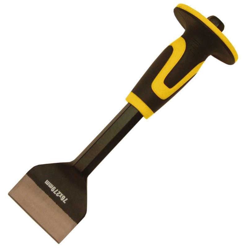 Ciseau à Rainurer ROUGHNECH 220x102mm - Manche Antichoc, Forgé Traité Thermiquement - Maçonnerie BTP