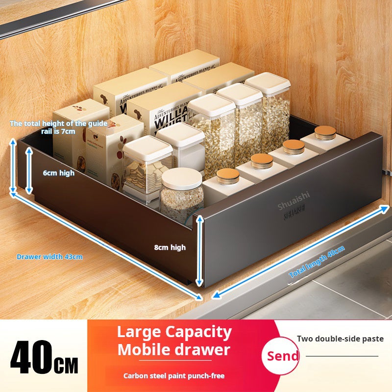 Organizzatore Armadio Espandibile - 2 Cassetti Scorrevoli Senza Viti