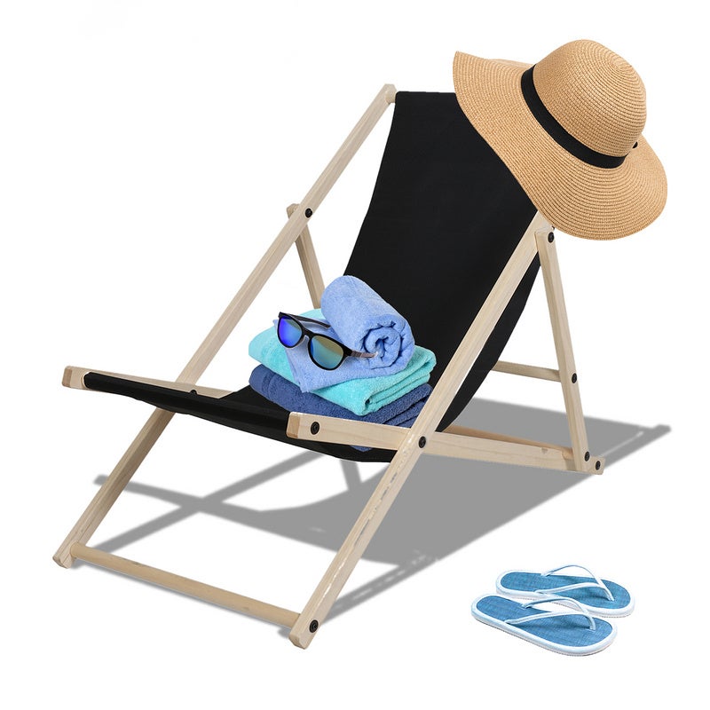 Lettino Sedia Sdraio basculante da spiaggia pieghevole senza cuscino Long Beach | Leroy Merlin