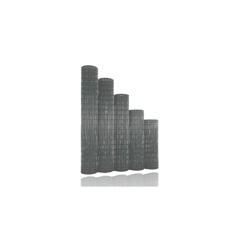 Grillage soudé en rouleau H1m20 x L25m fil 2.5mm maille 100x50 mm Gris anthracite - 2
