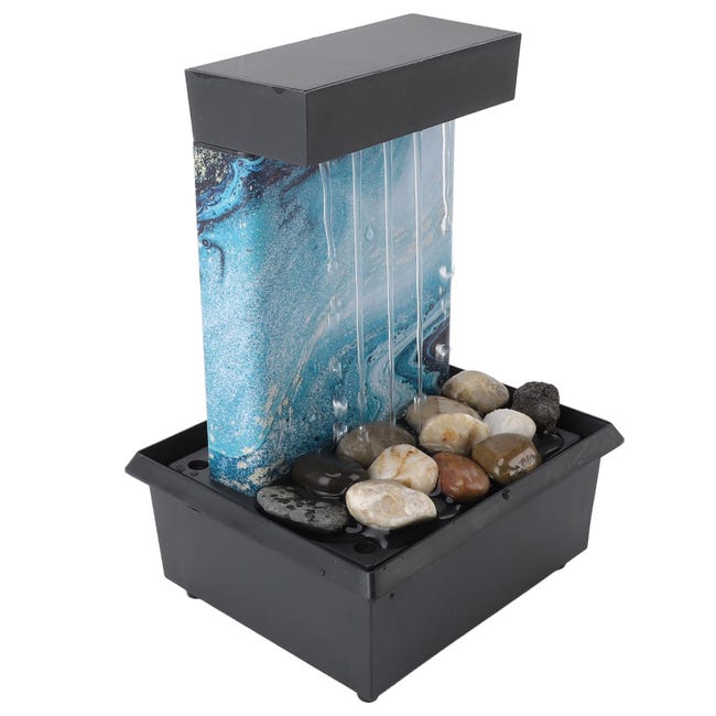 Fontana Da Tavolo Con Luci LED - Cascata D'Acqua USB Per Casa E Ufficio - Foto 1
