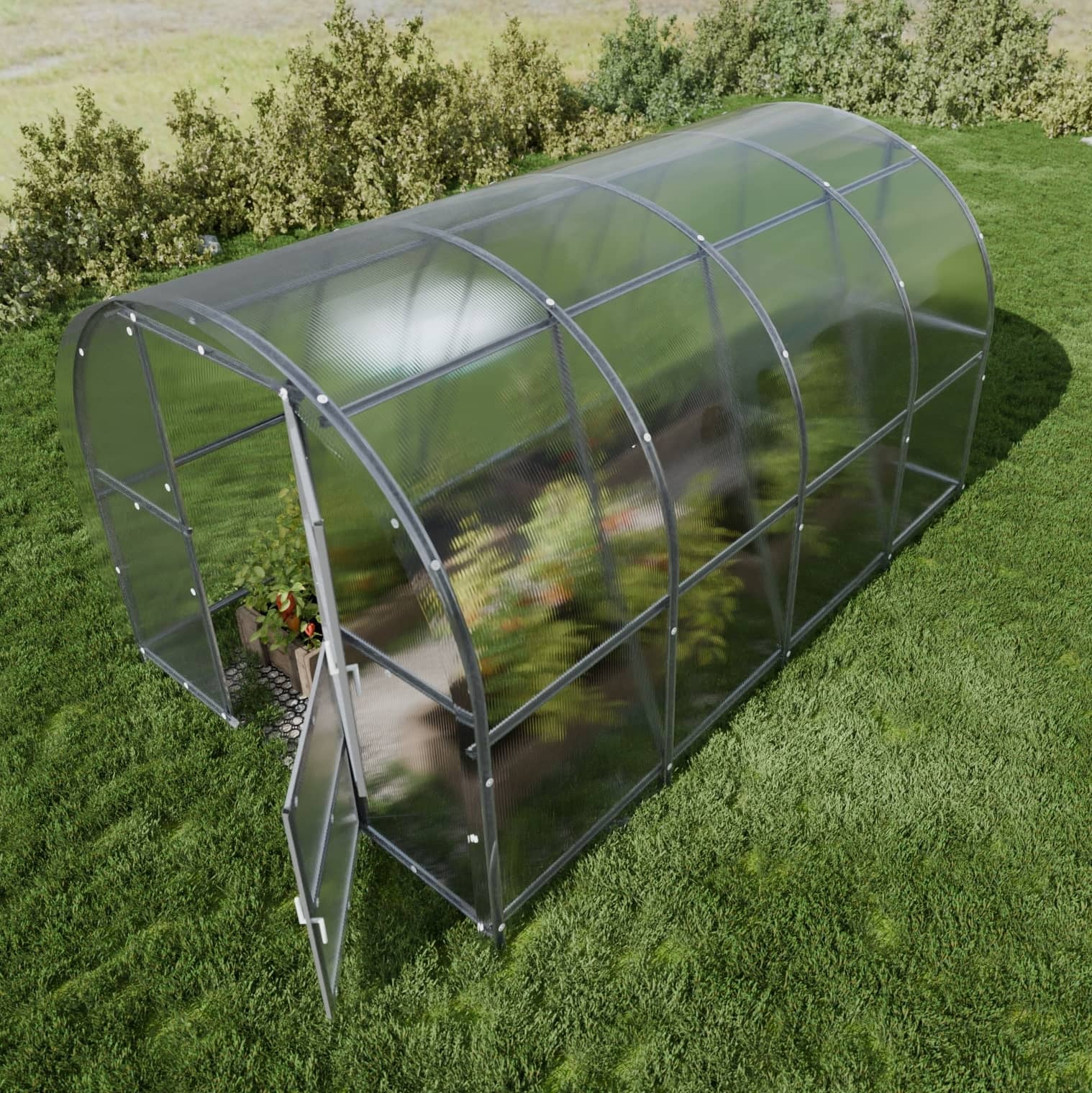 Serre de jardin KLASIKA BALTIC LT 3 x 4 m (12 m²), 4 mm avec revêtement en polycarbonate - 2