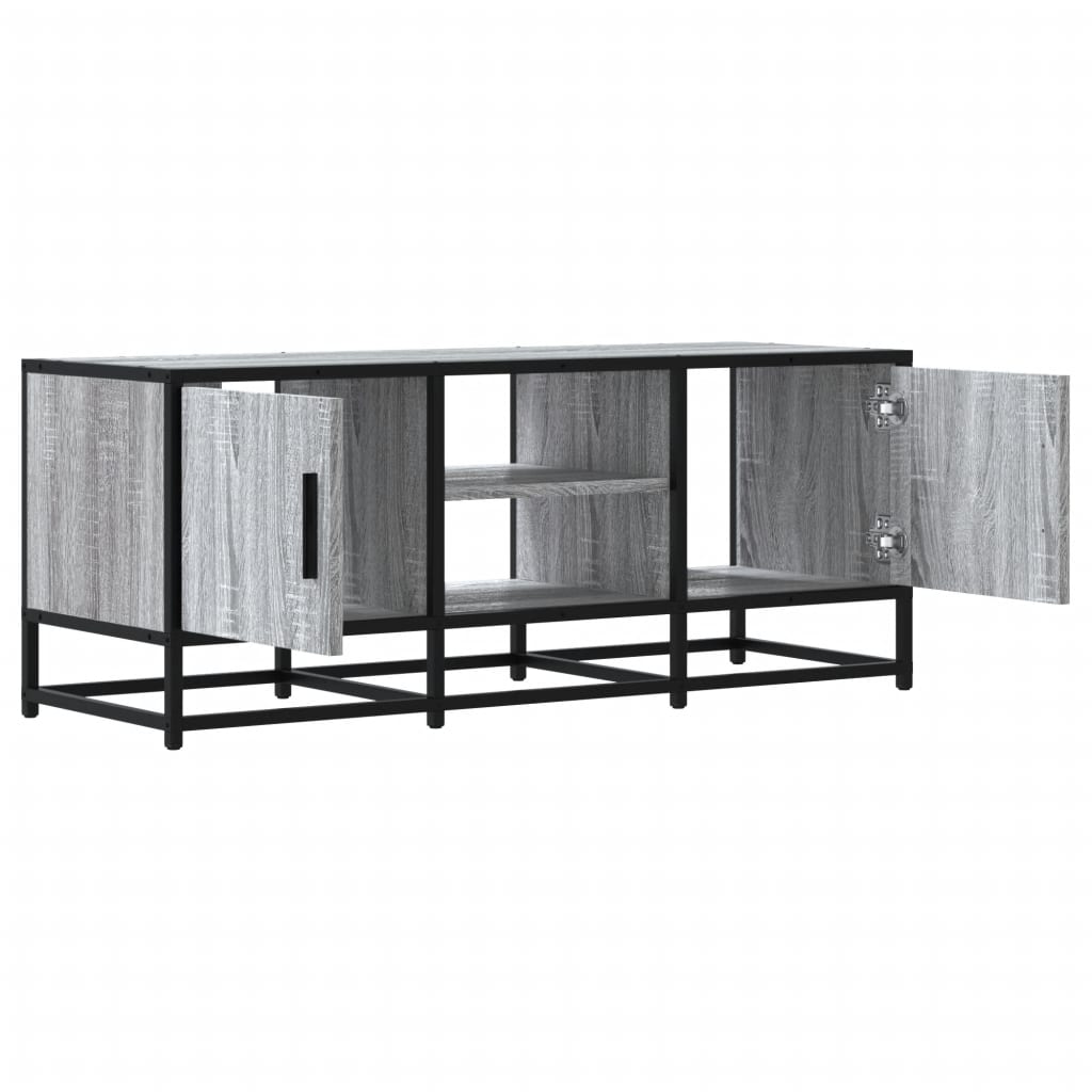 Maison Exclusive - Meuble TV sonoma gris 100x35x41 cm bois d'ingénierie et métal - 7