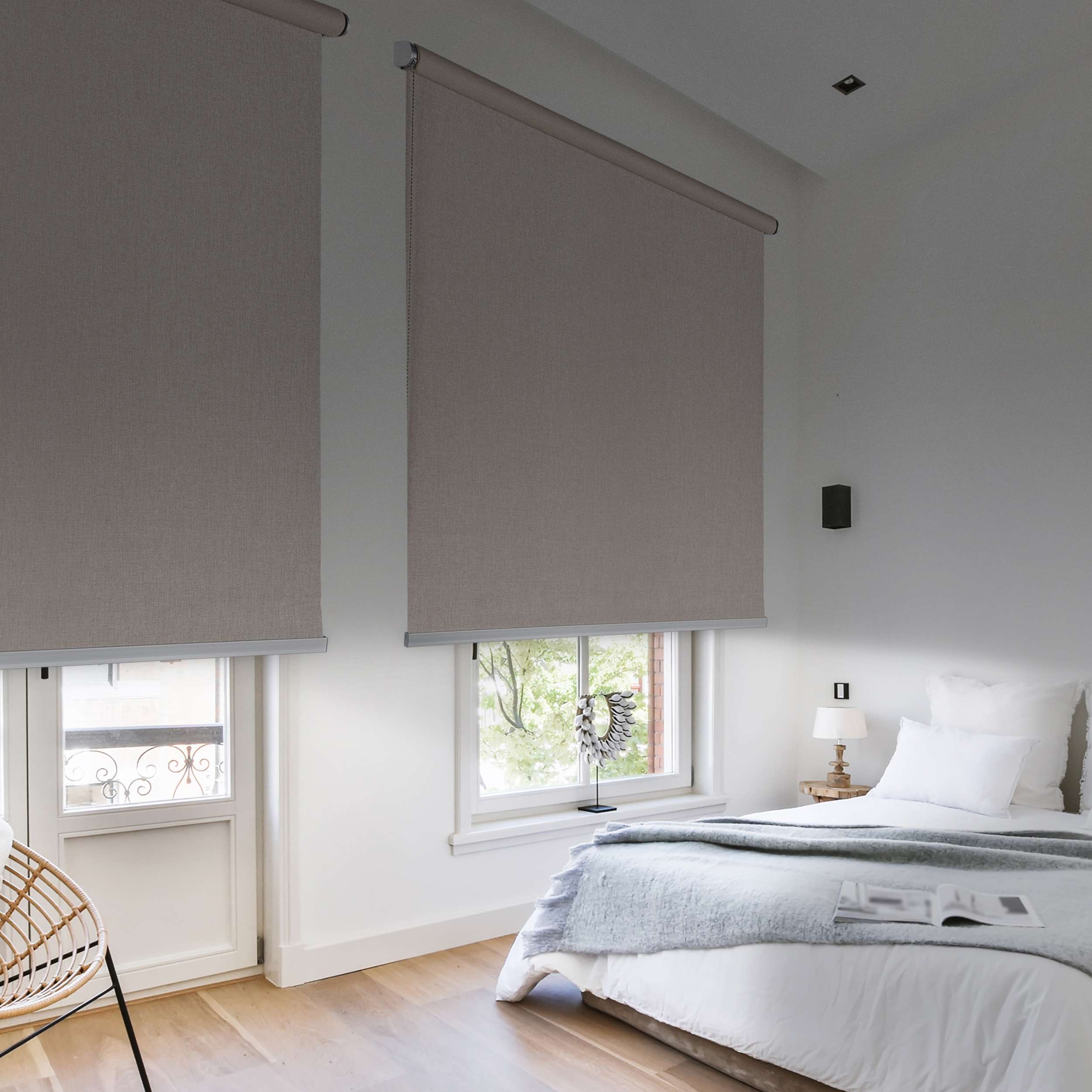 Estor Opaco Estores enrollables Blackout Premium con acabados en aluminio Beige 120 x 250 cm - 2