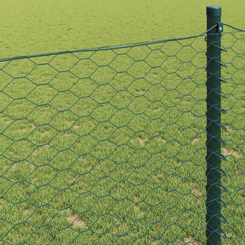 Clôture hexagonale PVC vert 100x1,6 m pour extérieur | Leroy Merlin