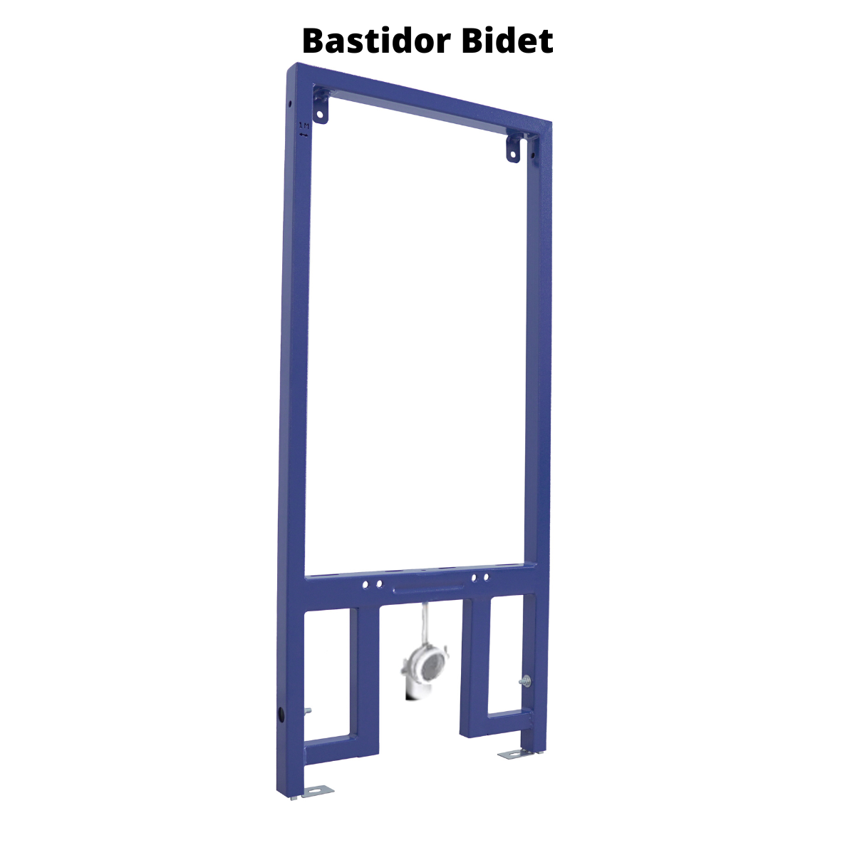 Pack Bidet Suspendido Cerámico de Baño con Bastidor | Blanco Brillo | Diseño Moderno Sin Tapa, Redondo y Fácil Limpieza - 3