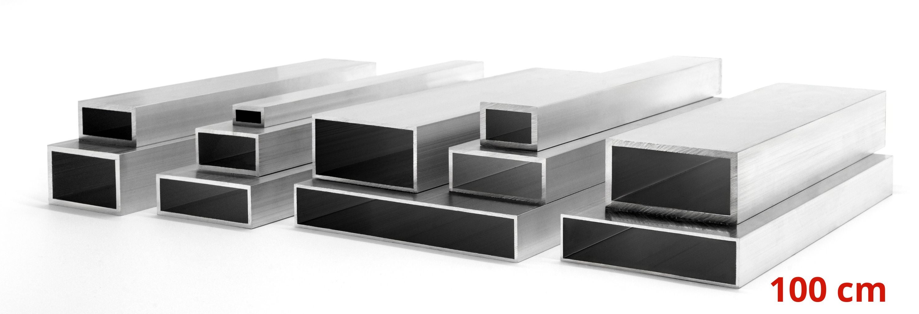 Profil Aluminiowy 30x10x2 mm 100 cm Rura Prostokątna Aluminium Na wymiar - 8