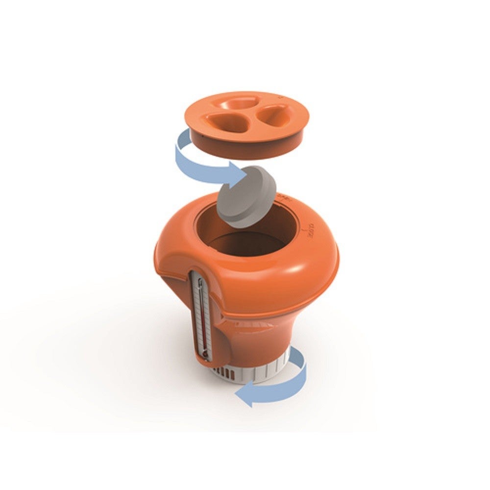 Doseur flottant piscine Bestway Ø18,5cm pour pastilles 200g thermomètre - 4