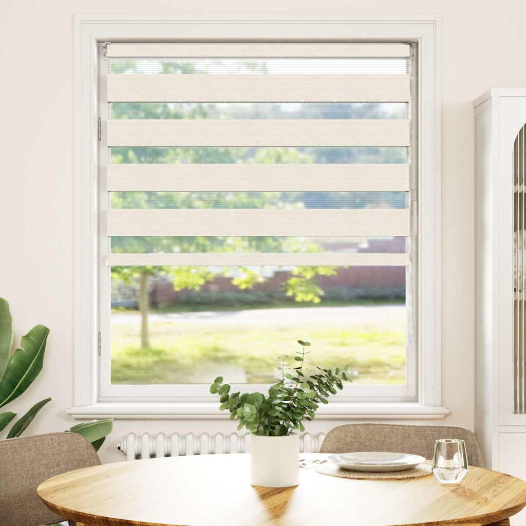 Estor cebra beige mármol tejido ancho 95,9 cm poliéster - 2