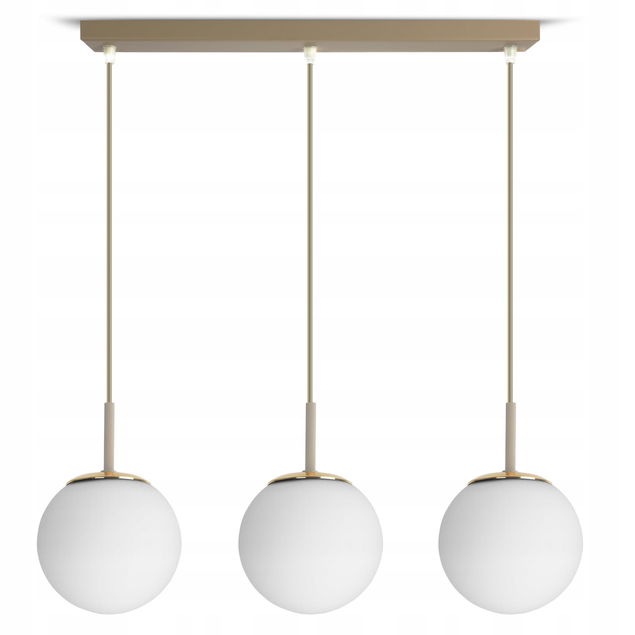 Lampa Sufitowa Wisząca Żyrandol Beżowa Gray Beige 564-BZ3