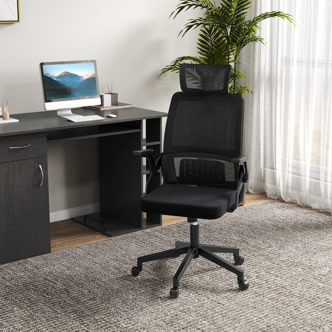 Sedia da ufficio ergonomica e regolabile per scrivania grigia Vinsetto | Maisons du Monde Sedia da ufficio ergonomica e regolabile per scrivania grigia Vinsetto | Maisons du Monde