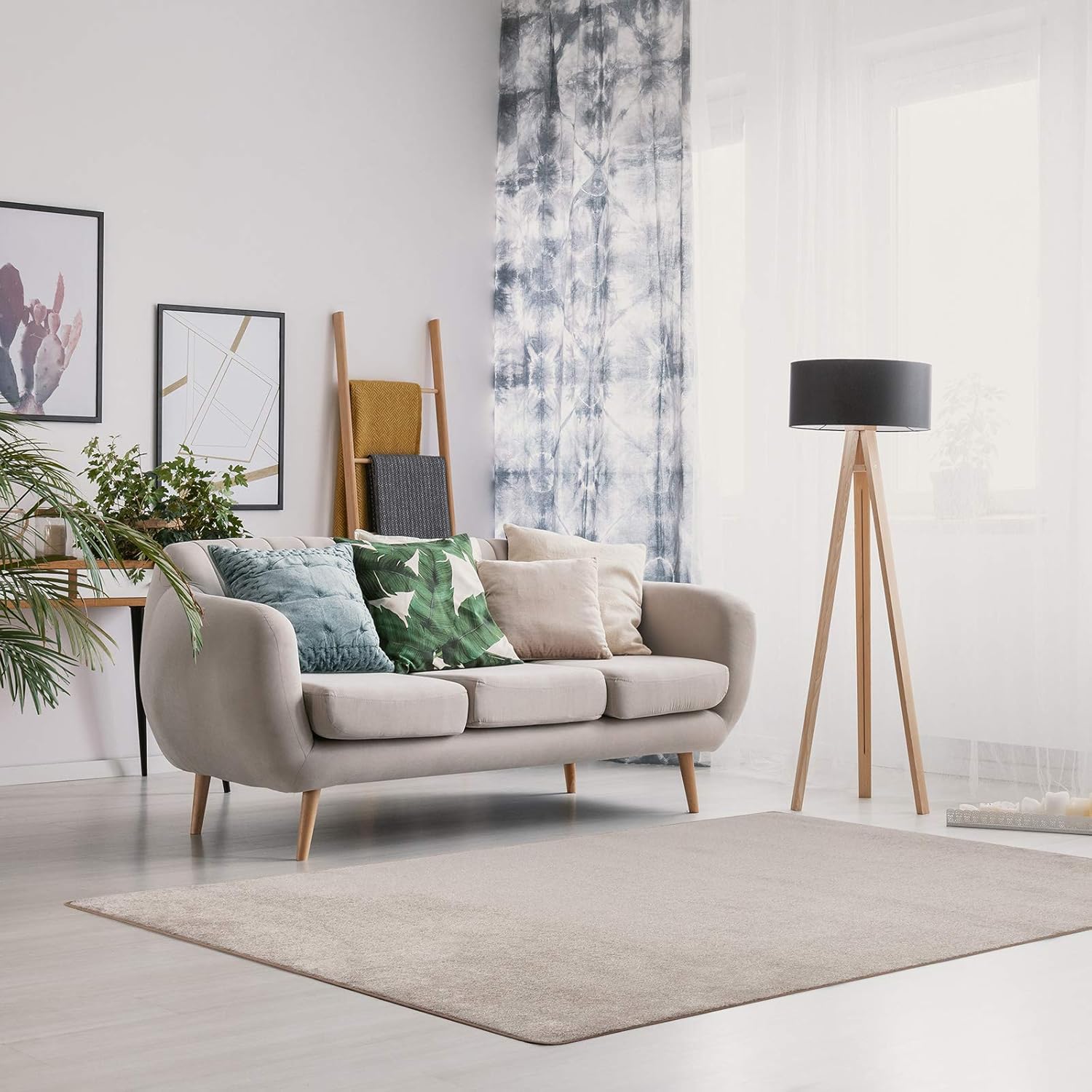 Tapis de Salon en velours Sundae, Beige 80 x 500 cm - 7
