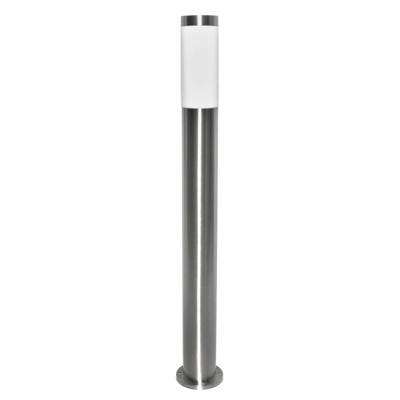 TOKYO Lampione LED attacco E27 acciaio inox palo 80cm impermeabile esterni luce giardino viale sentiero cortile 230V MISURA 80CM - 7