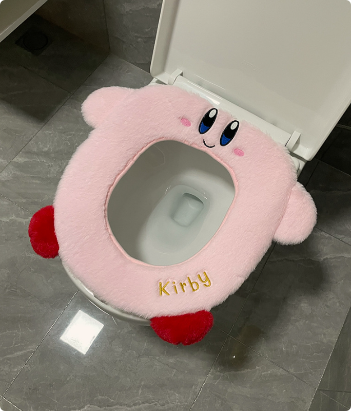 Housse De Siège De Toilette Douce Et Épaisse - Lot De 3 Couleurs Aléatoires - Extensible, Chaud Et Lavable