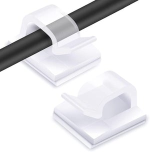 Durable 504110 Clip Fermacavo Adesive per 1, 2, 3 o 4 Cavi, Grigio, Confezione da 7 Pezzi