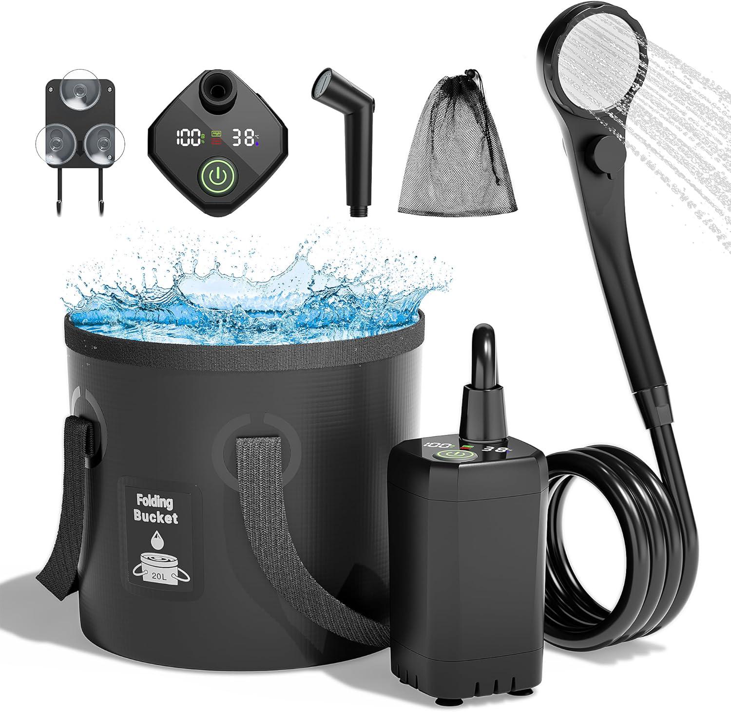Acheter Douche de Camping en plein air, pompe de douche électrique Portable IPX7 étanche avec 3 Modes de sortie d'eau