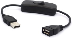 Cavo Di Prolunga USB C Maschio-femmina Con Interruttore On/Off - 20 Cm Per Alimentazione E Dati, Adatto Per Smartphone E Tablet