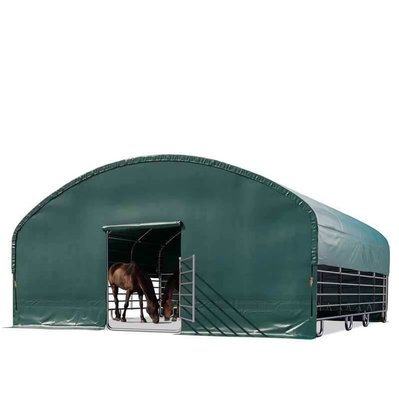 Namiot pastwiskowy 8x8 m plandeka PCV 2300 Newton - podłoże betonowe