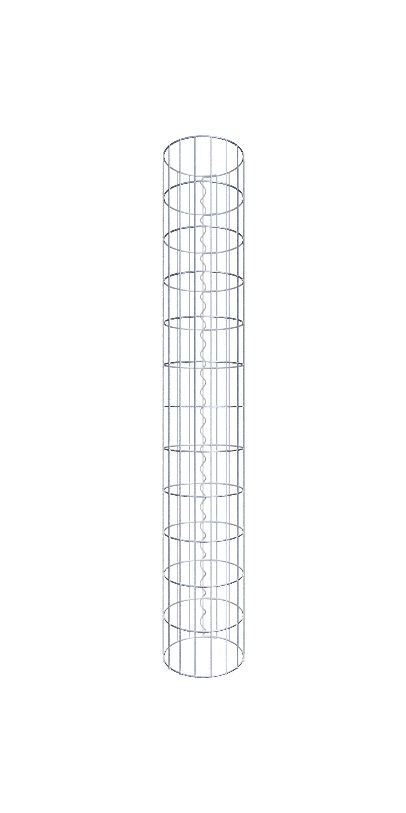 Kolumna gabionowa o średnicy 27 cm, okrągła MW 5 x 10 cm - Wysokość: 1,20 m