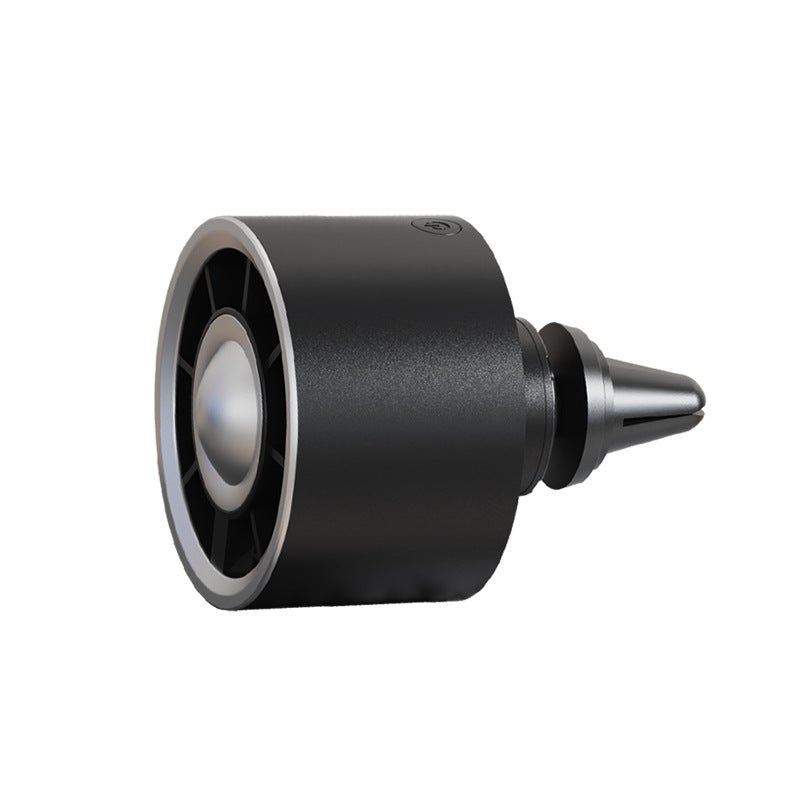 Wentylator samochodowy, USB, 3 prędkości, ze światłem (czarny)