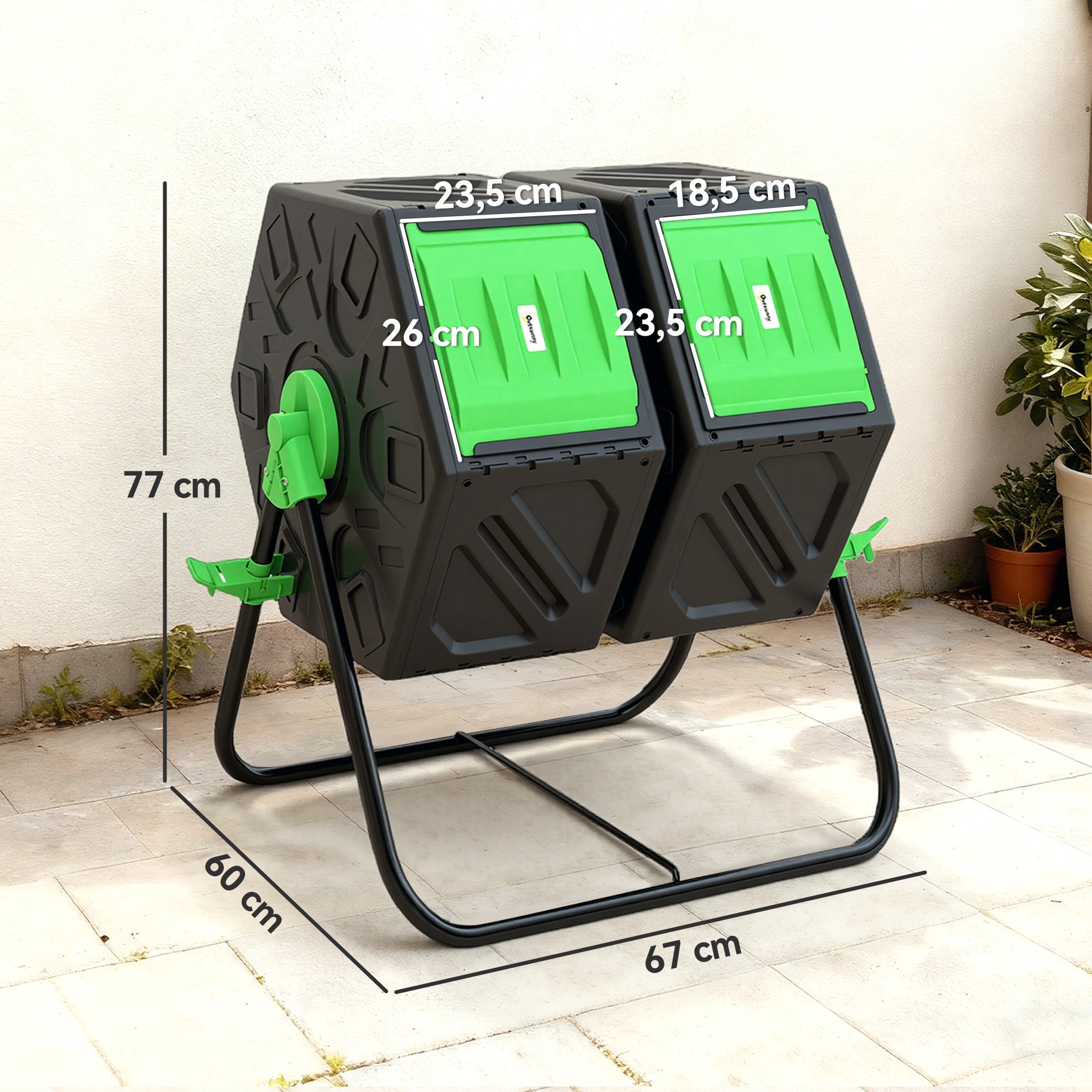 Composteur de Jardin PP Outsunny - 3