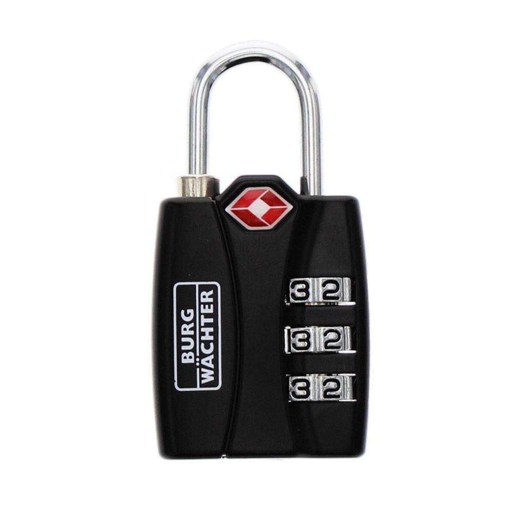 Burg Wächter Lucchetto TSA A Combinazione Per Bagagli - 3 Rulli, Spessore 3,5 Mm - Sicurezza Aeroporto - 2