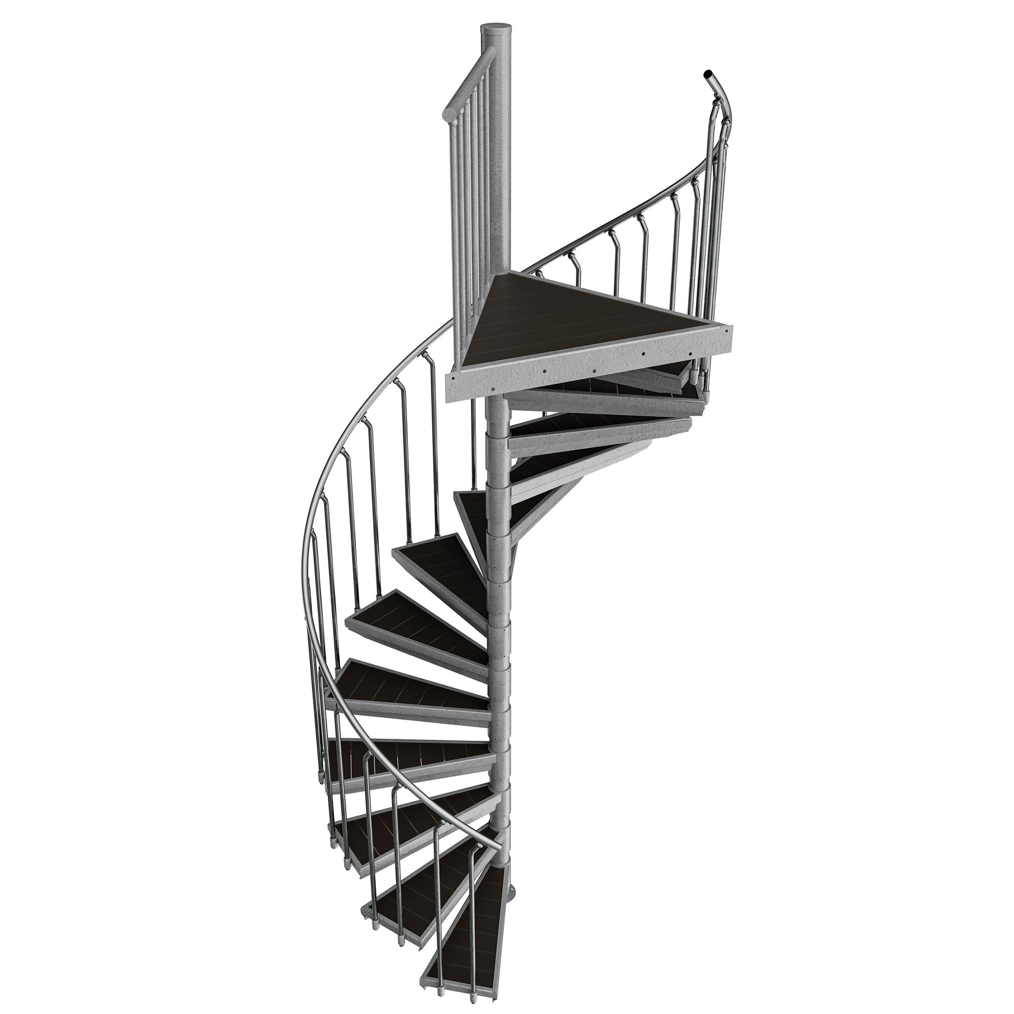 Escalier extérieur / Escalier en colimaçon Ø 130 cm Hauteurs 252269 — free download