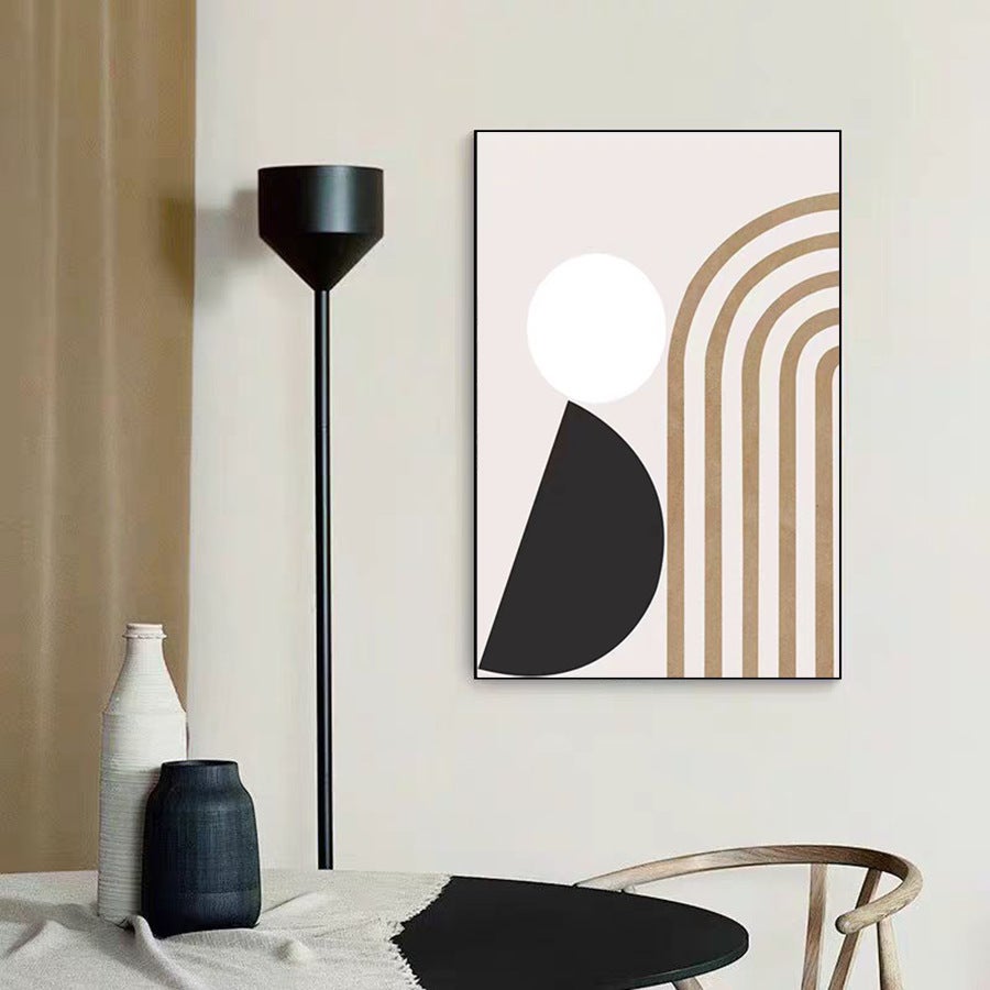 30x40cmx3pcs Sans Cadre Minimaliste Tableaux Abstraite Ligne Affiches Géométrique Murale Art Toile tableau Peinture Salon Moderne Intérieur Decoration - 6
