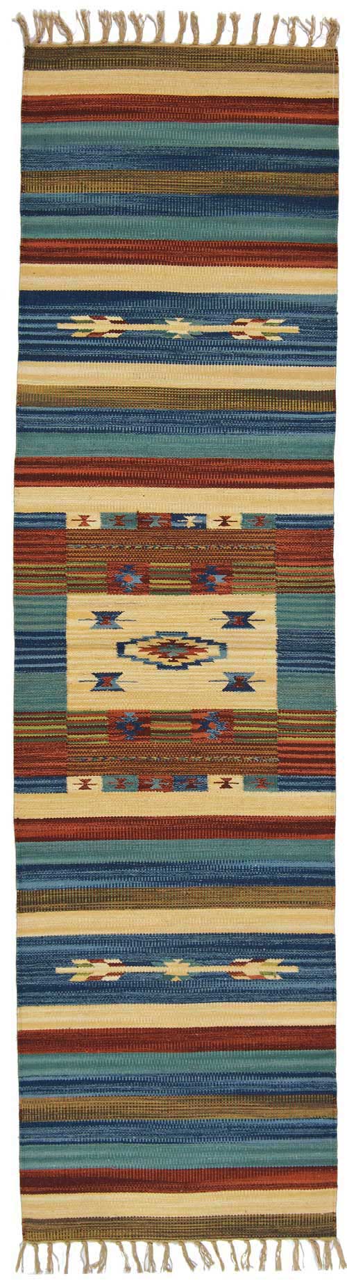 Oryginalny, autentyczny i ręcznie robiony kilim Ideal 280x60 cm