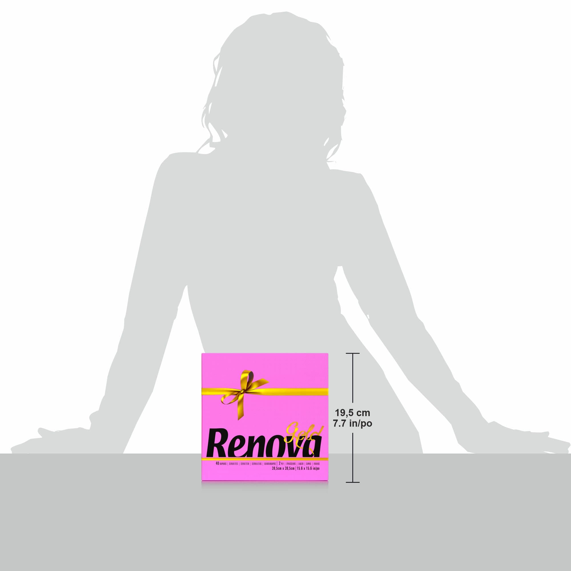 Renova Tovaglioli di Carta Grande, 40 Pezzi 225 g - 3