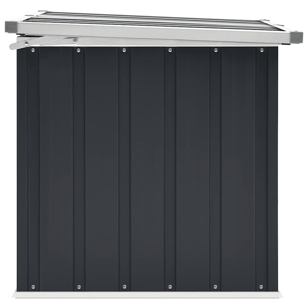 vidaXL Boîte de rangement de jardin Anthracite 129x67x65 cm - 8