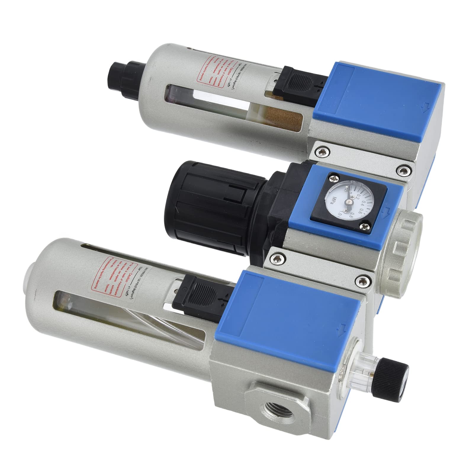 Régulateur + Filtre Humidité Air 3/8 NPT – Combo Séparateur D’huile Pour Atelier Auto