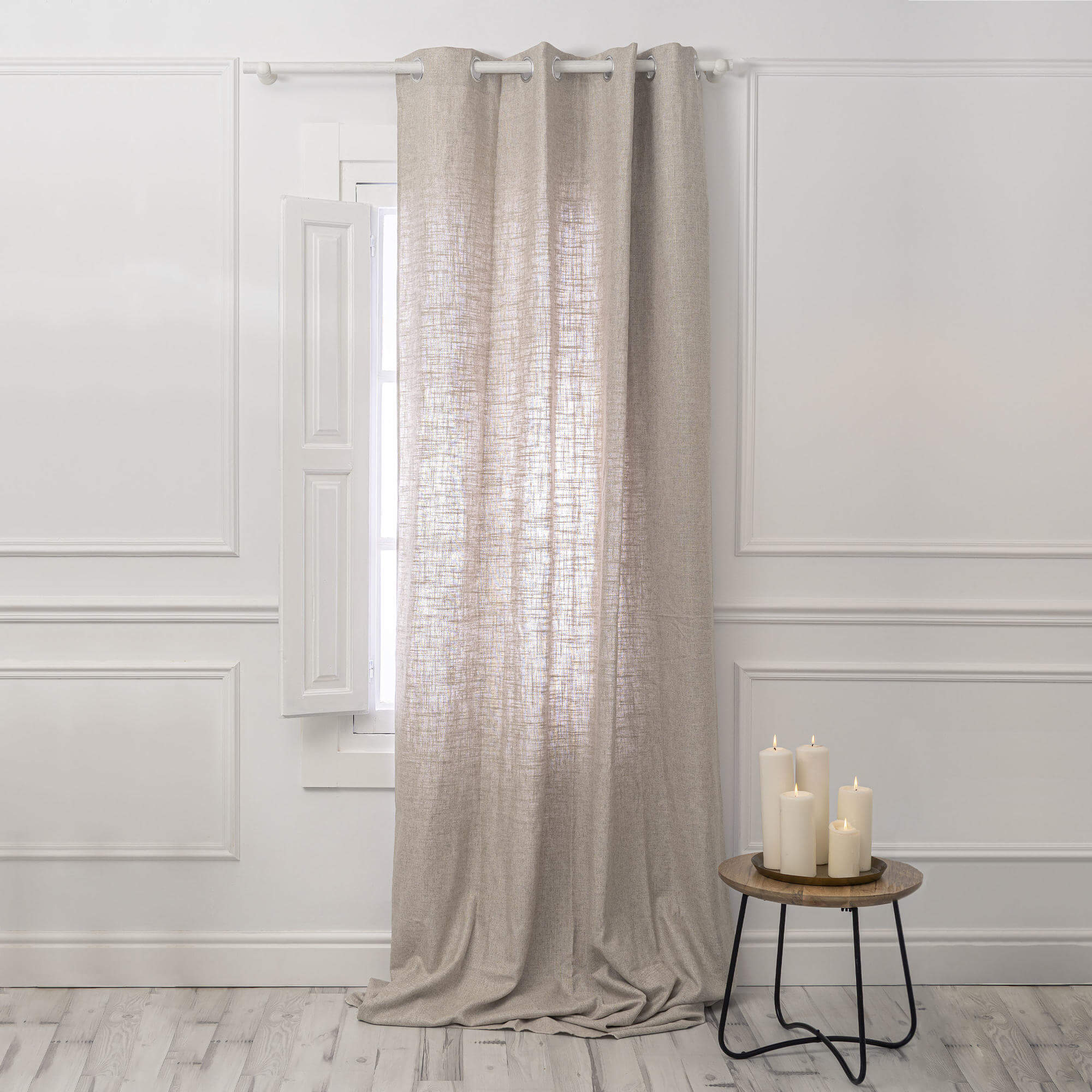 Basic Cortina lino 140x280 cm Natural - 6