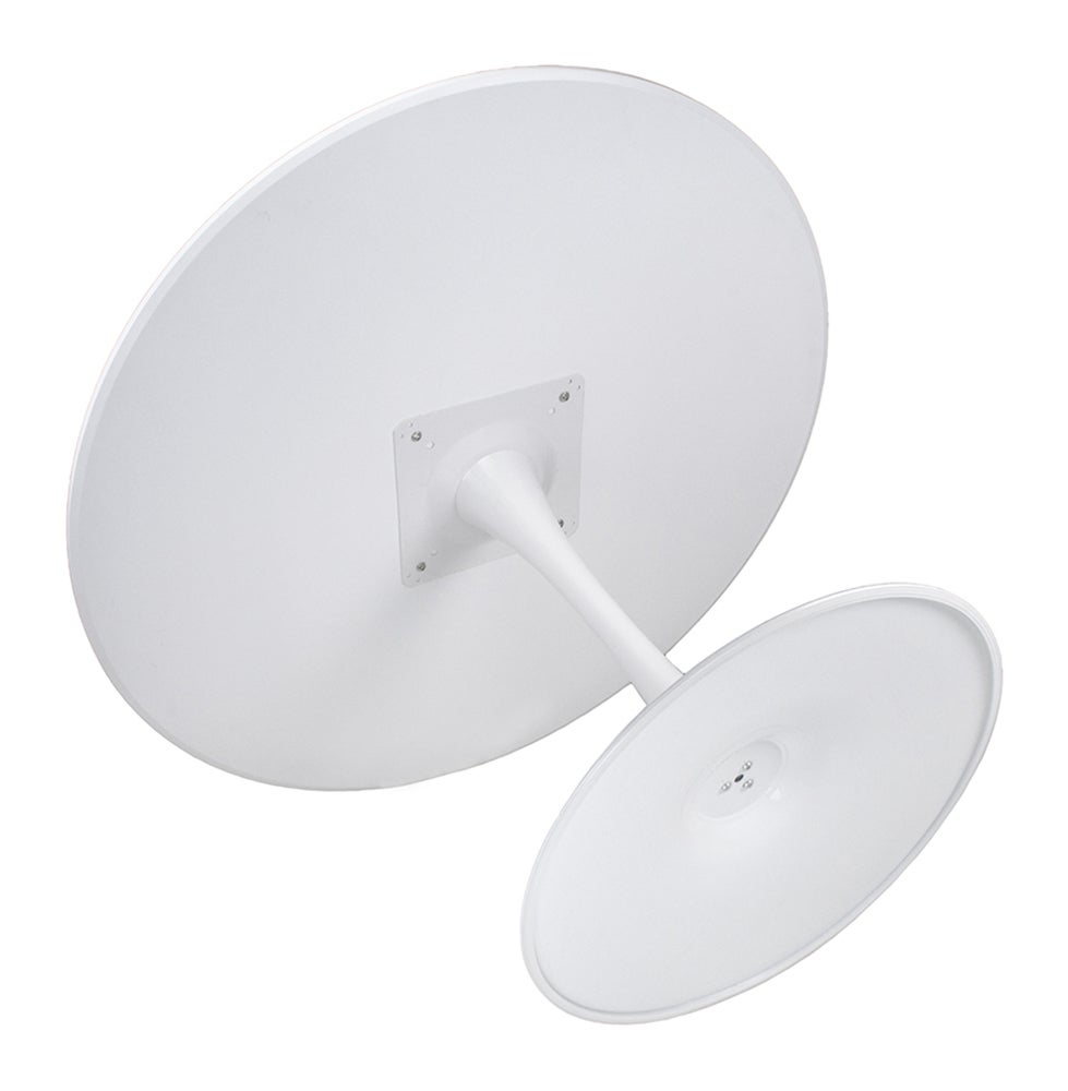 Tavolo rotondo 120 cm, tavolo da pranzo tondo bianco mod. Omar - 5