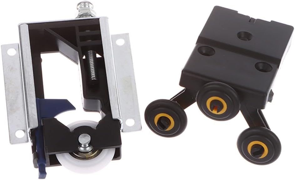 Kit de roulettes pour porte coulissante avec fonctionnalité améliorée pour l'organisation de placard (noyau de roue supérieure) - 4