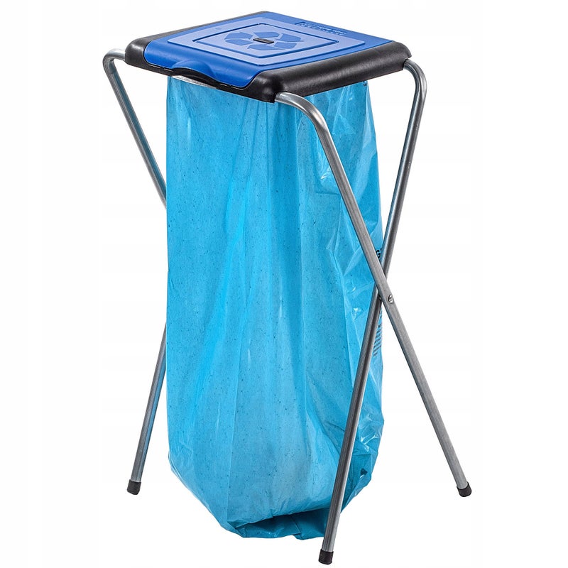 KOSZ STOJAK DO SEGREGACJI ŚMIECI 1 STANOWISKO NA WORKI 120L STELAŻ