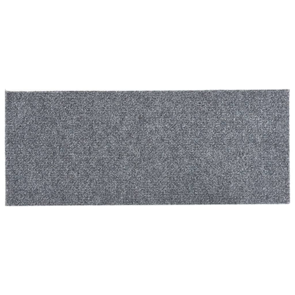 Maison Exclusive - Tappetini per scale autoadesivi 15 pz 60x25 cm grigio cMaison Exclusive - aro rettangolari - 4