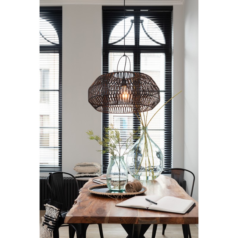 Dame jeanne transparent en verre transparent 38x39x56 cm - 4
