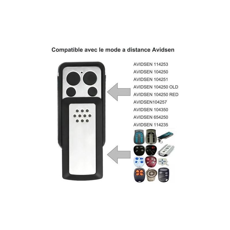 Télécommande 2 boutons à clapet – Compatible motorisations Avidsen ...