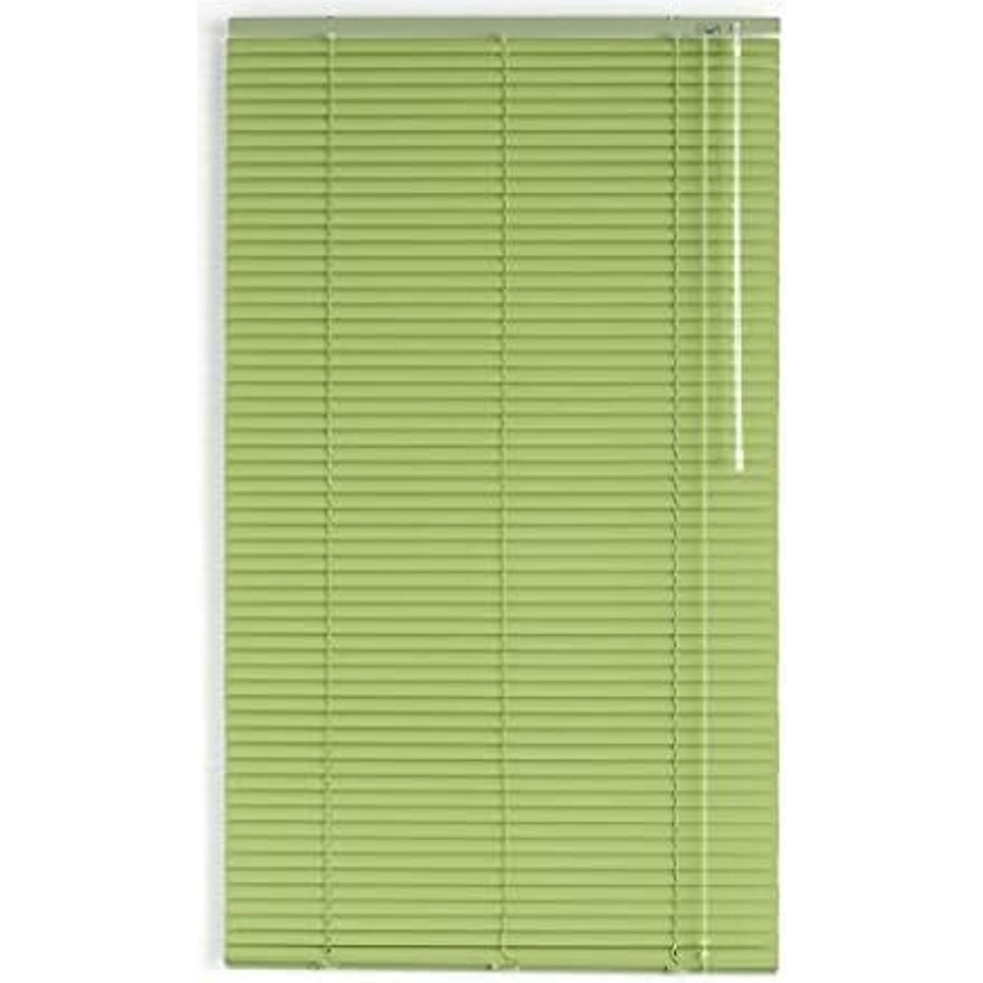 Blindecor | veneciana de aluminio con lama - medidas veneciana: 120x250 - veneciana regulable en altura y apertura color pistacho