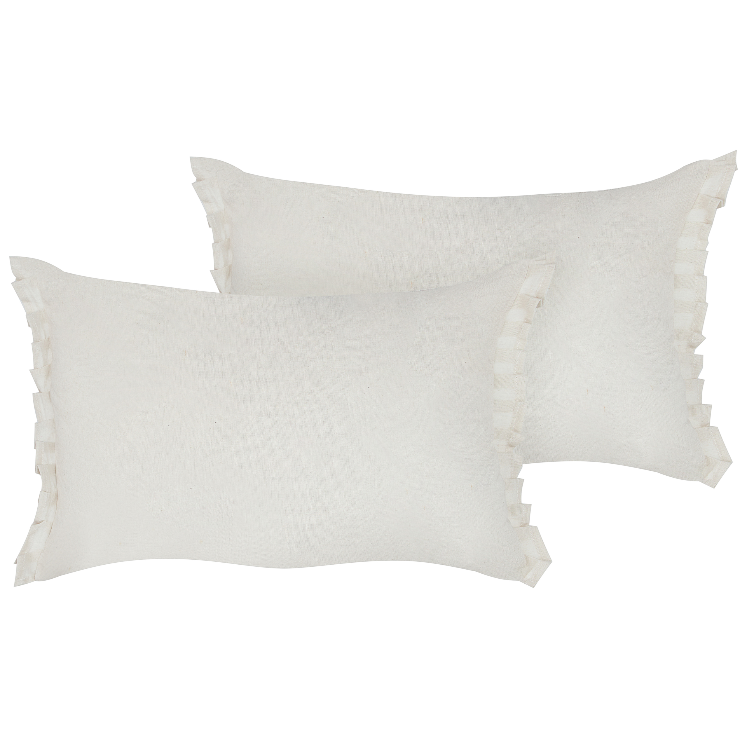 Set de 2 perne decorative SASSAFRAS In 30 x 45 cm Alb-murdar Uni 2buc
