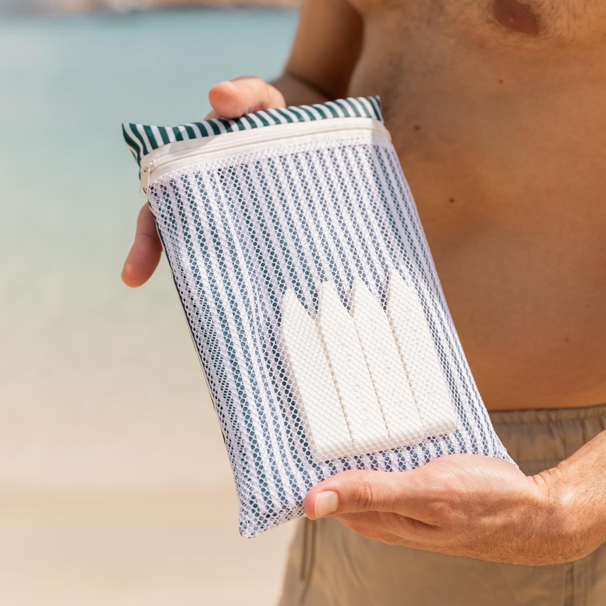 Flamingueo Serviette Plage Piscine Microfibre 180x90cm Vert - 5